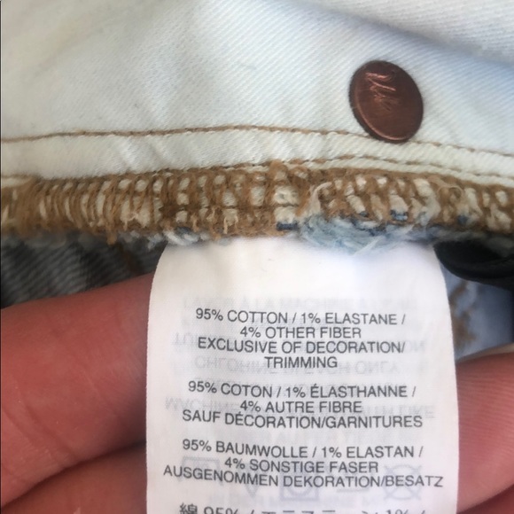 (Sold) Madewell High-Rise Denim Shorts: Button - Picture 10 of 10